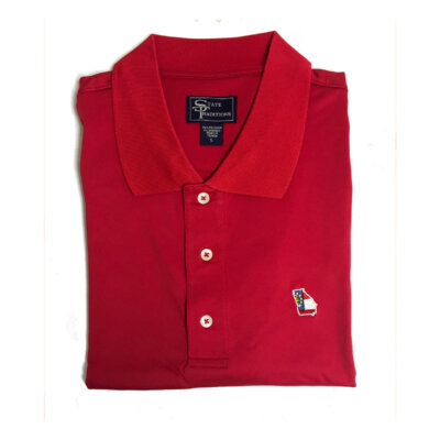 Georgia Traditional Clubhouse Performance Polo Red