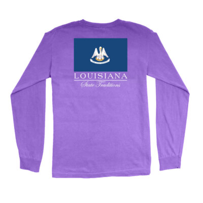 Louisiana State Flag Long Sleeve T-Shirt