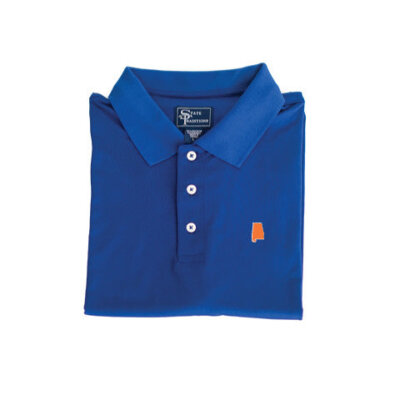 Alabama Auburn Clubhouse Performance Polo Blue
