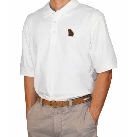 Georgia Atlanta Gameday Polo White