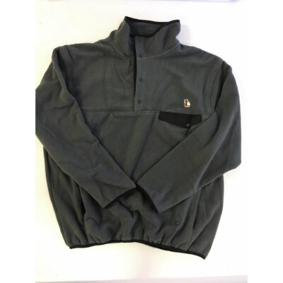 Georgia Traditional Fleece Pullover Grey and Black