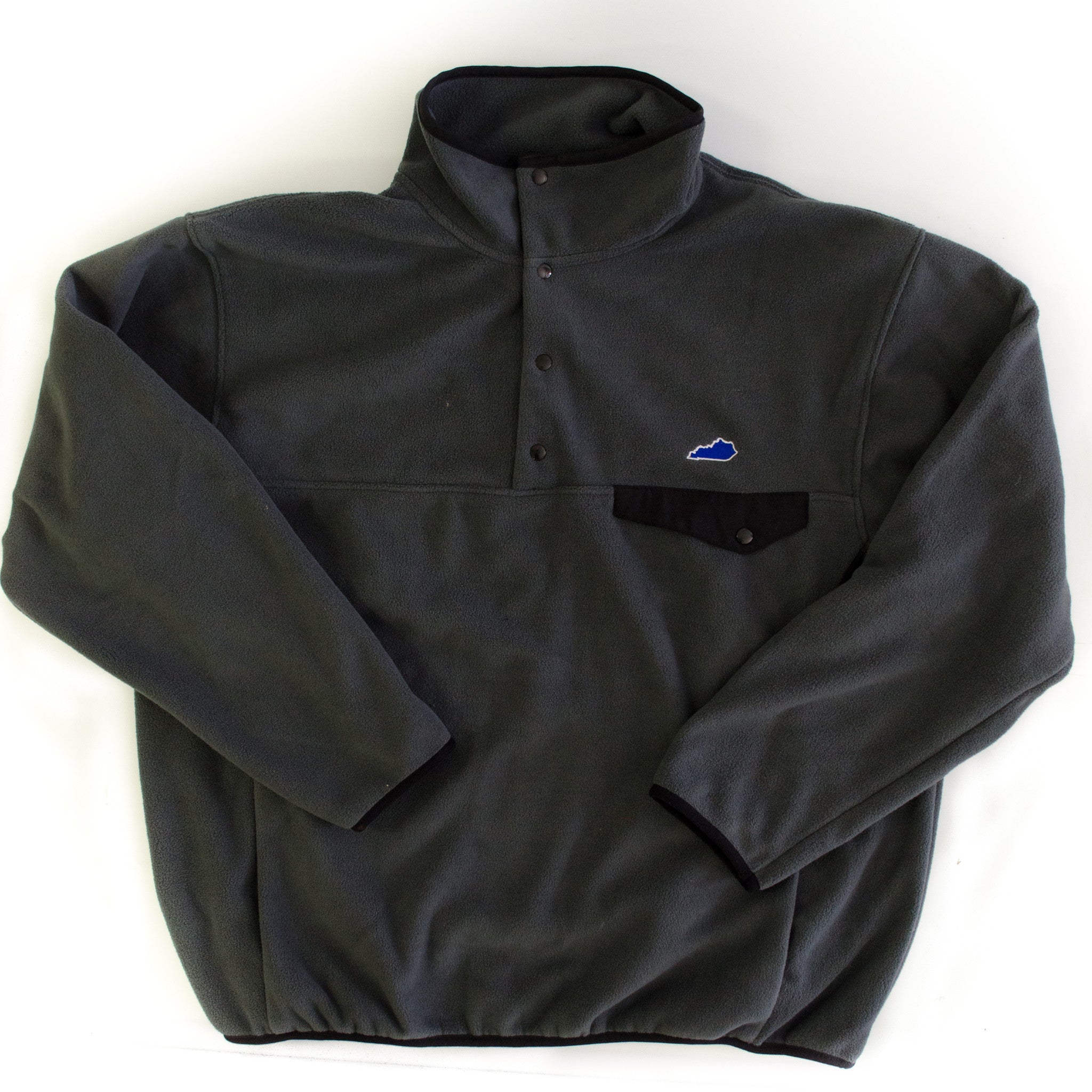 Kentucky Lexington Fleece Pullover Grey and Black