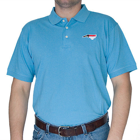 North Carolina Traditional Polo Light Blue