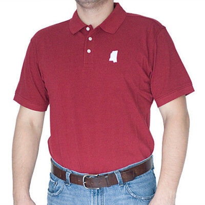 Mississippi Starkville Gameday Polo Maroon