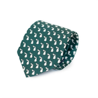 Michigan East Lansing Gameday Tie Green