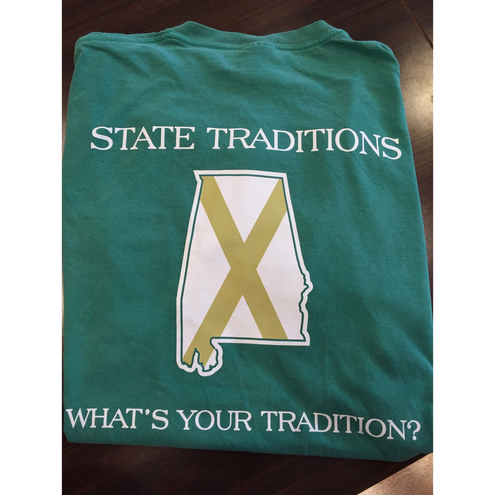 Alabama Traditional T-shirt Green and Gold