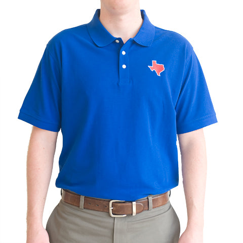 Texas Dallas Gameday Polo Blue