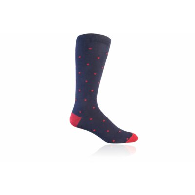 JL Navy Polka Dot Socks