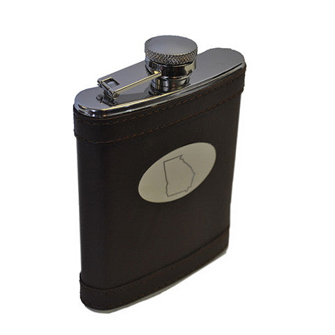 Georgia Leather Flask