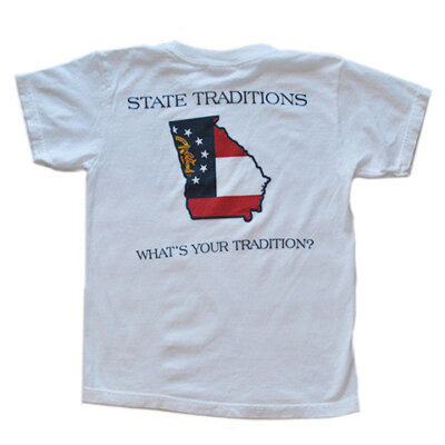 Georgia Traditional Youth T-Shirt White
