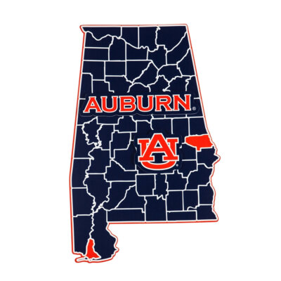 State Shape Wall Decor, Auburn University