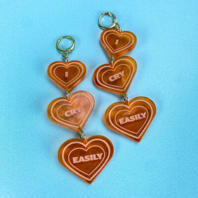 'I Cry Easily' Earrings