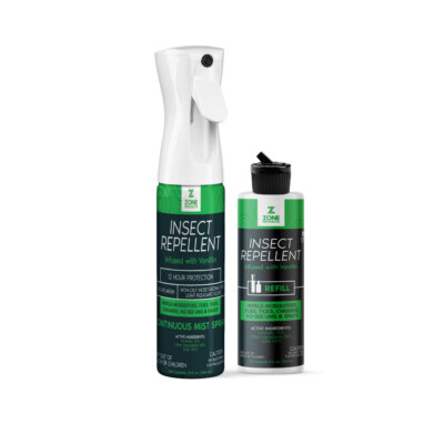 Zone Protects Scented Insect Repellent, (1) 10oz Spray and 8oz Refill