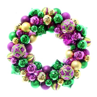 Mardi Gras Ball Wreath