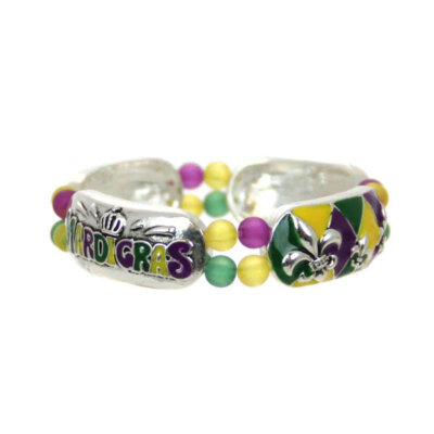 Mardi Gras Stretch Bracelet