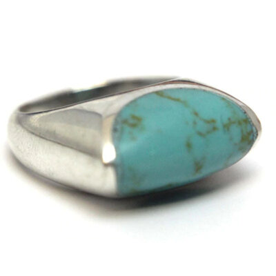 Sterling Silver Turquoise Ring Size 7