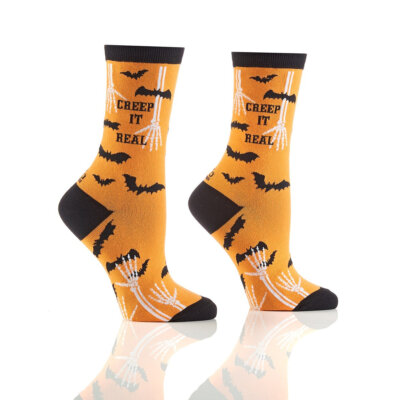 Yo Sox™ Women's Crew Sock, Creep It Real