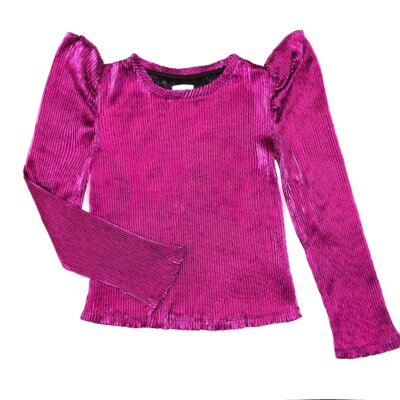 Berry Puff Sleeve Top