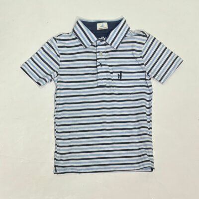 Johnnie-O Palmetto StripeThree Button Polo