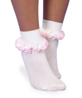 Sheer Ribbon Tutu Cuff Socks