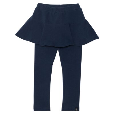 Navy French Terry Skirt w/Leggings