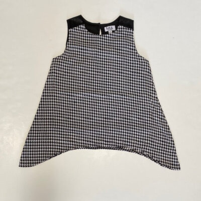 MIA Houndstooth Chiffon Top