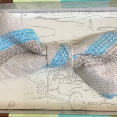 Honeycone Stripe Bow Tie