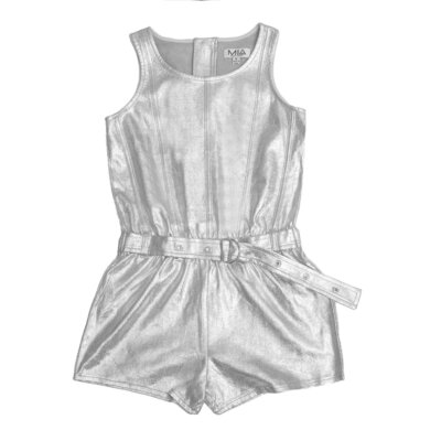 MIA Silver Corset Romper