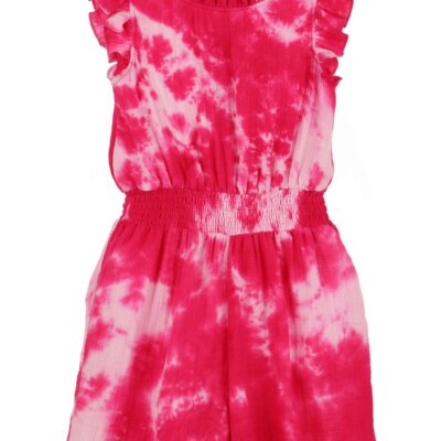 Fuchsia Tie Dye Romper
