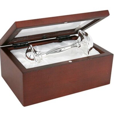 Rosewood Silver Rattle Set