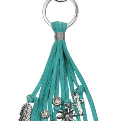 Suede Tassel Keychain