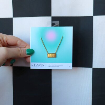 Engraved Angel Number Necklace