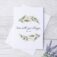 I am with you always note cards staged on tile background with lavender. Artwork features watercolor leaf wreath with "I am with you always" in calligraphy"