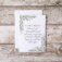 Notecards with leafy branches on top left and bottom right. Text "For I know the plans I have for you, declares the Lord, ‘plans for prosperity and not for disaster, to give you a future and a hope." Jeremiah 29:11, NASB
