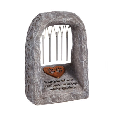 Pet Memorial Wind Chime Garden Statuary 9" H