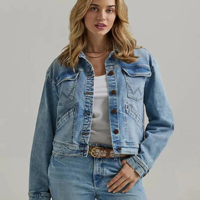 Wrangler Denim Jacket in Light Wash