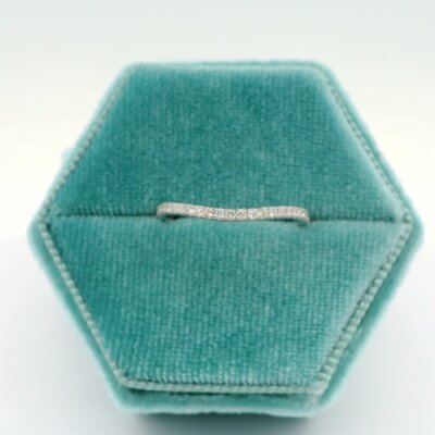 14K Curved Wedding Band