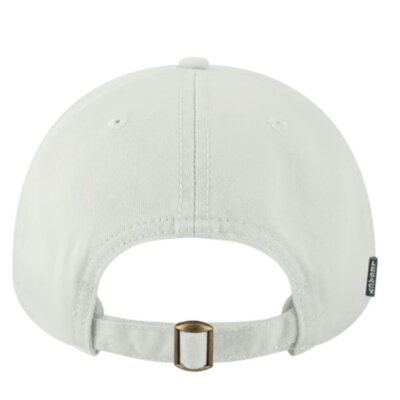 white twill hat back white twill hat back