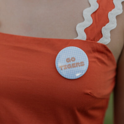 "Go Tigers" Game Day Button