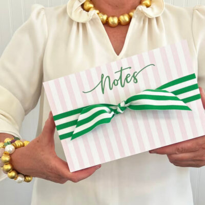 Stripe "Notes" Slab Notepad