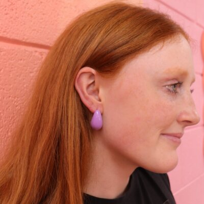 Haunt Couture - Colorful Tear Drop Titanium Earrings