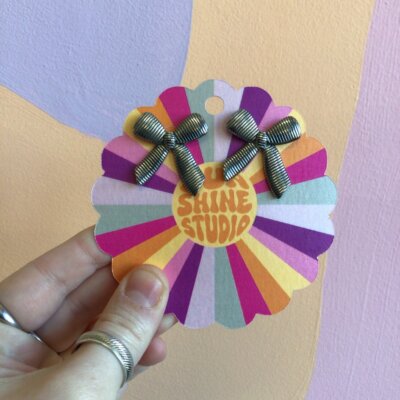 Titanium Stripped Bow Studs