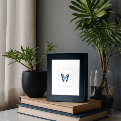 Butterfly Miniature watercolor reproduction by Karen Libecap