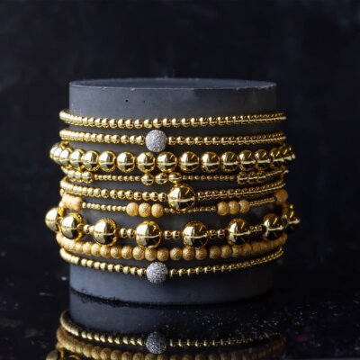 Gold Stretch Bracelets