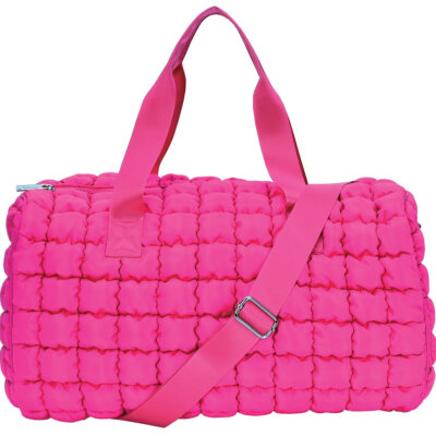 Pink Puffy Duffel Bag