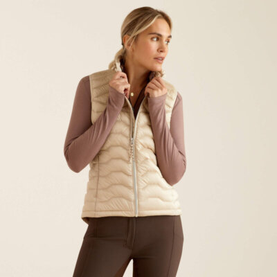 Ideal Down Vest in Iridescent Summer Sand