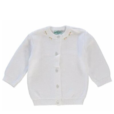 White Rosebuds Cardigan