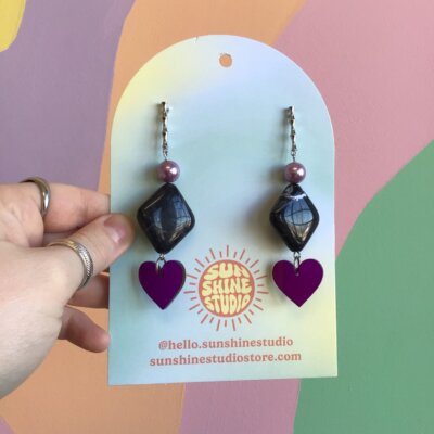 Queen of Diamonds Dangles