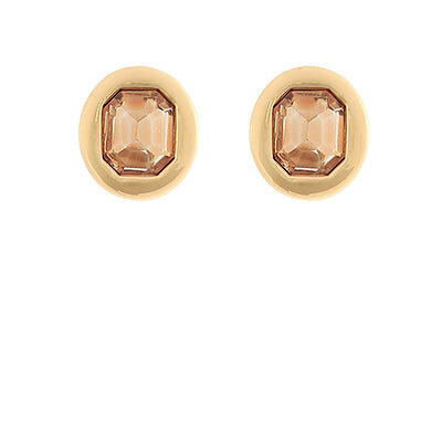 Topaz & Metal Earrings