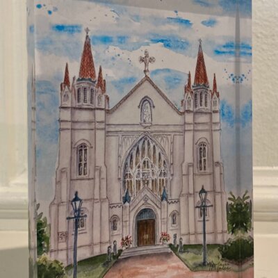 St. Joseph Chapel, Mobile- 5x7 Acrylic Block